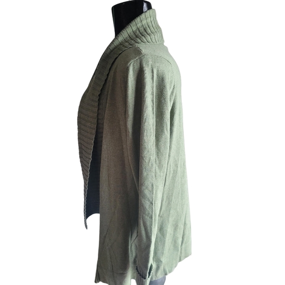 Denver Hayes Olive Green Open Cardigan M - Picture 5 of 7